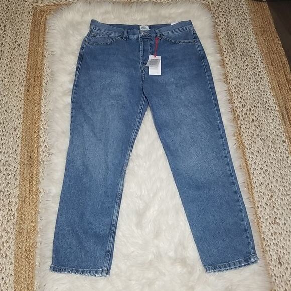 NWT Urban Outfitters BDG Dad Jeans Dark Denim - Picture 1 of 7